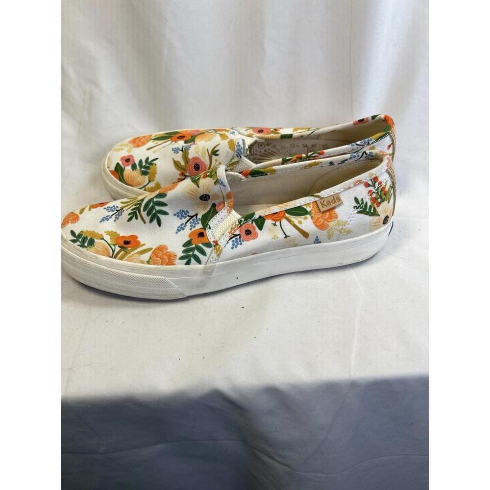 Keds Rifle Paper Company Juliet Slip Ons Size 6 WUC Floral - Picture 8 of 9